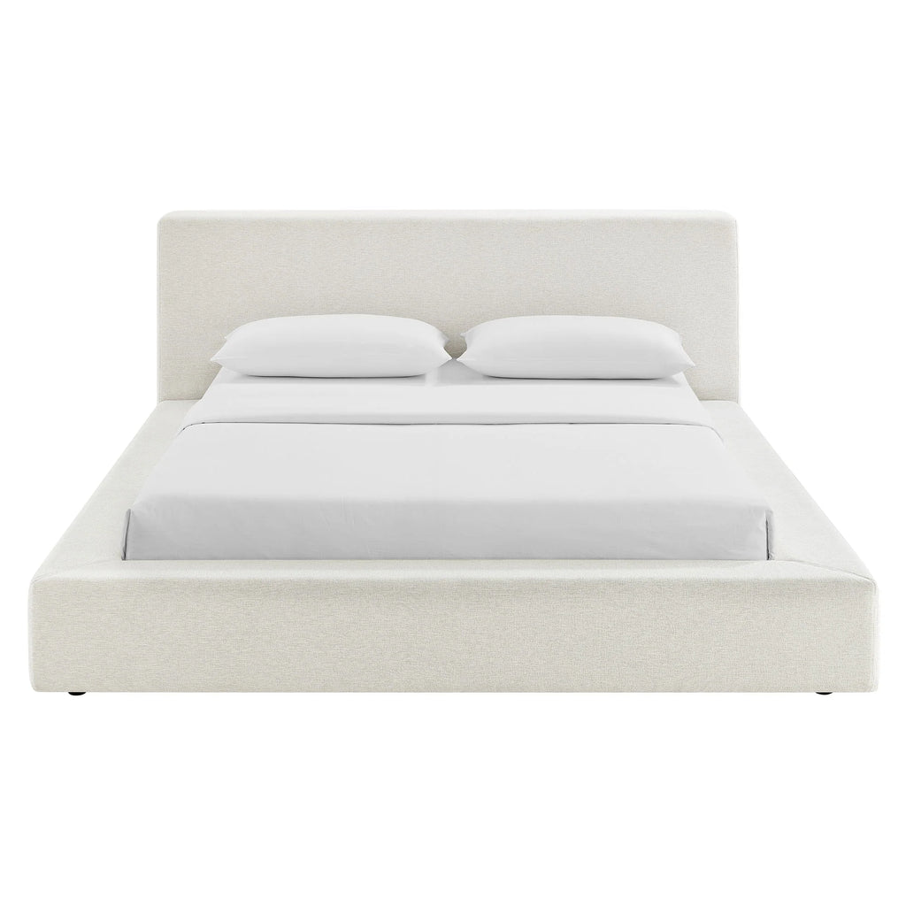 Luma Chenille Upholstered Platform Bed