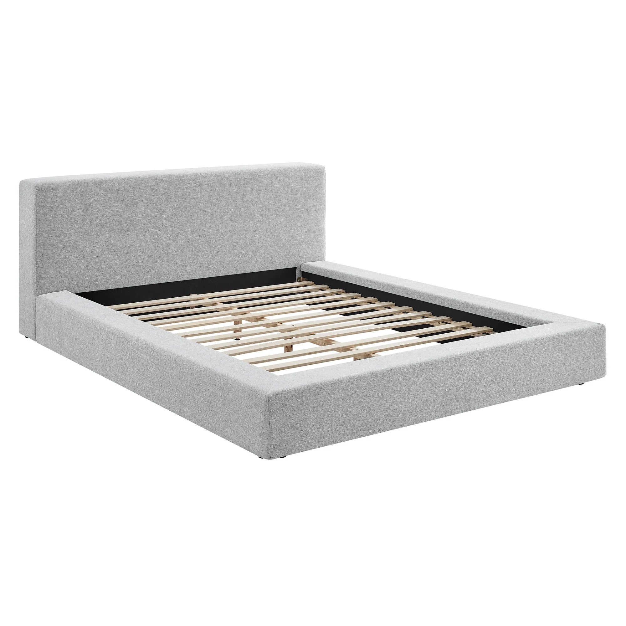 Luma Chenille Upholstered Platform Bed