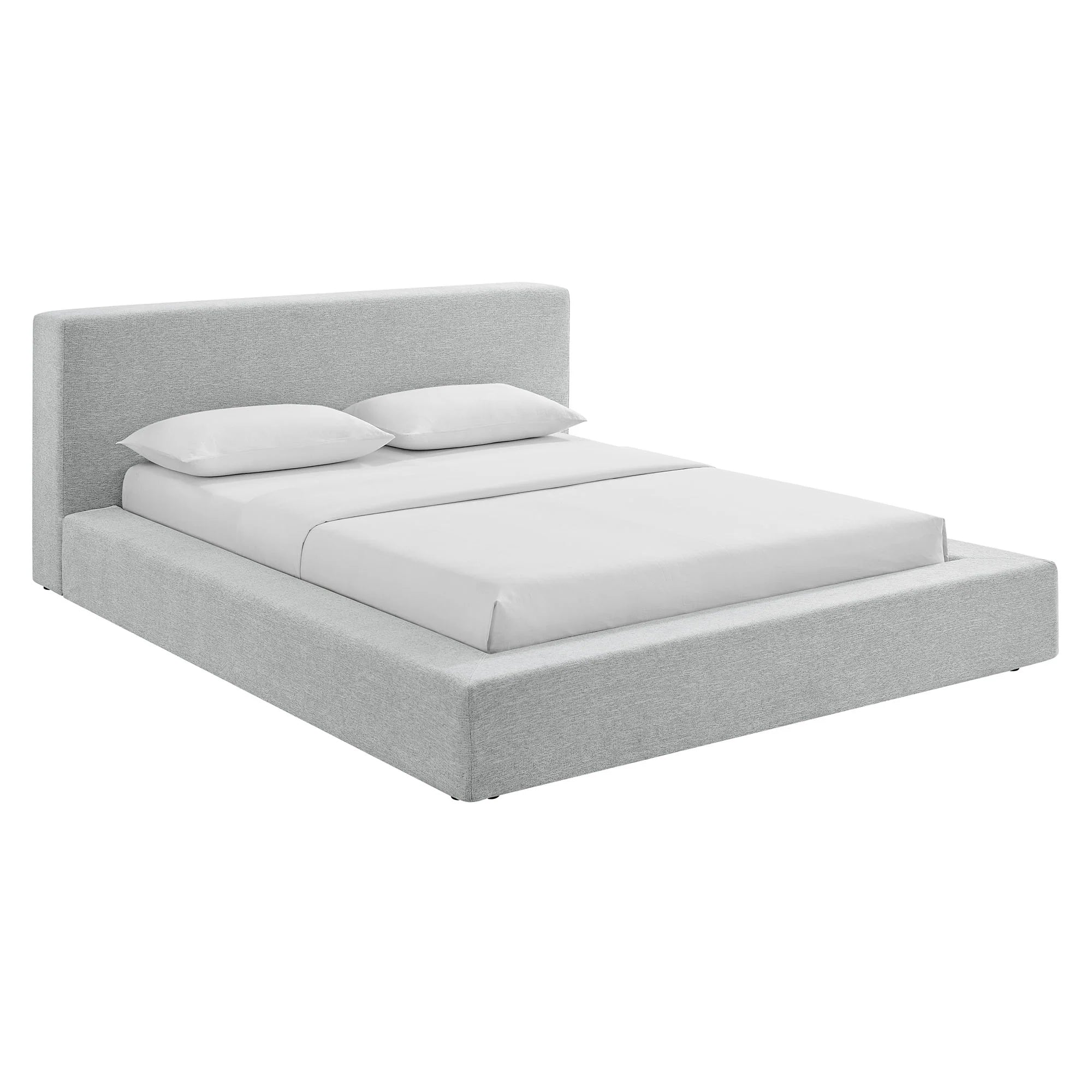 Luma Chenille Upholstered Platform Bed