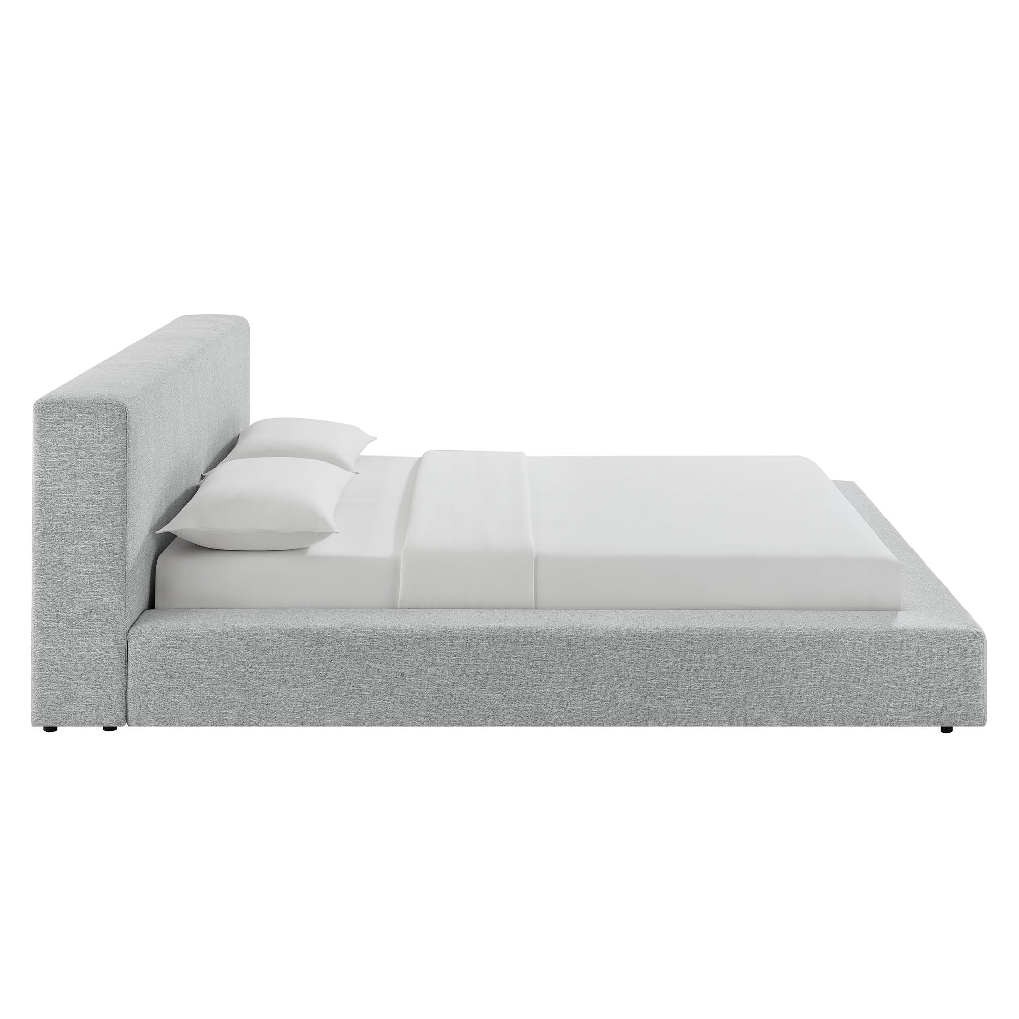 Luma Chenille Upholstered Platform Bed