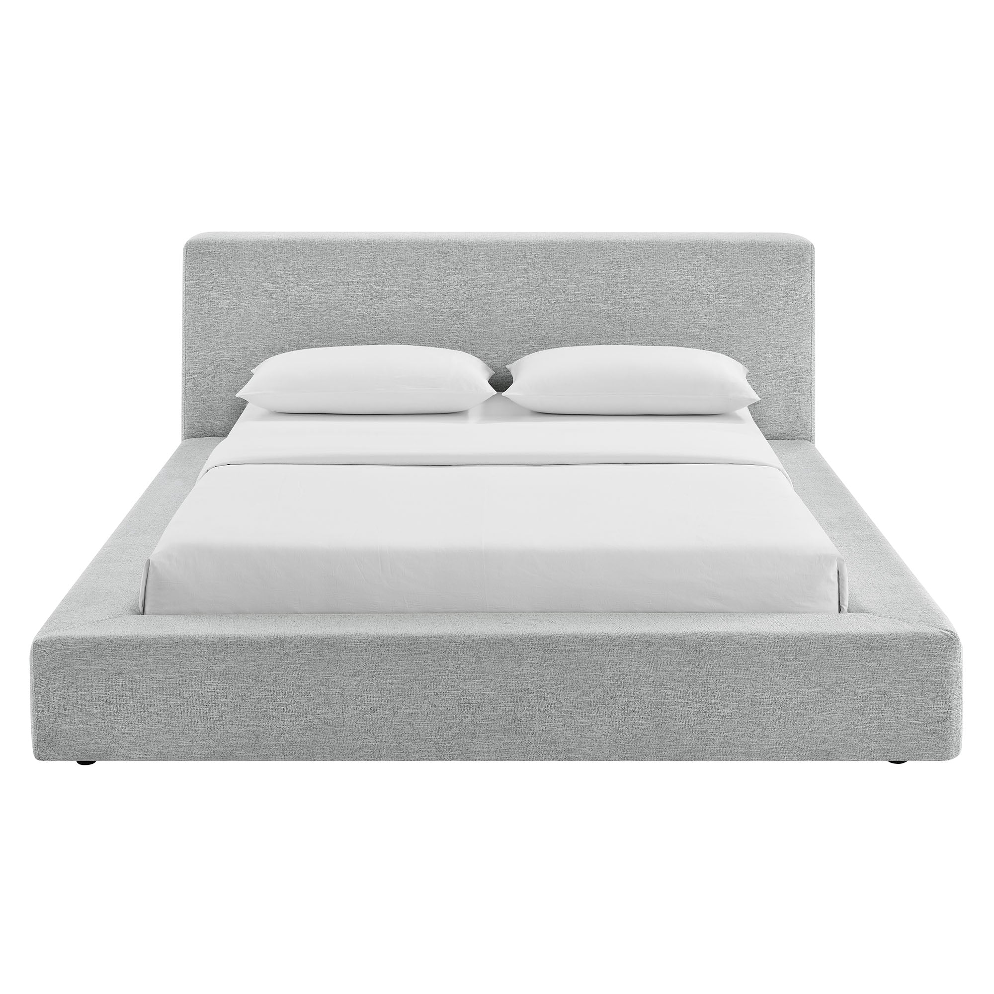 Luma Chenille Upholstered Platform Bed