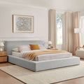 Luma Chenille Upholstered Platform Bed