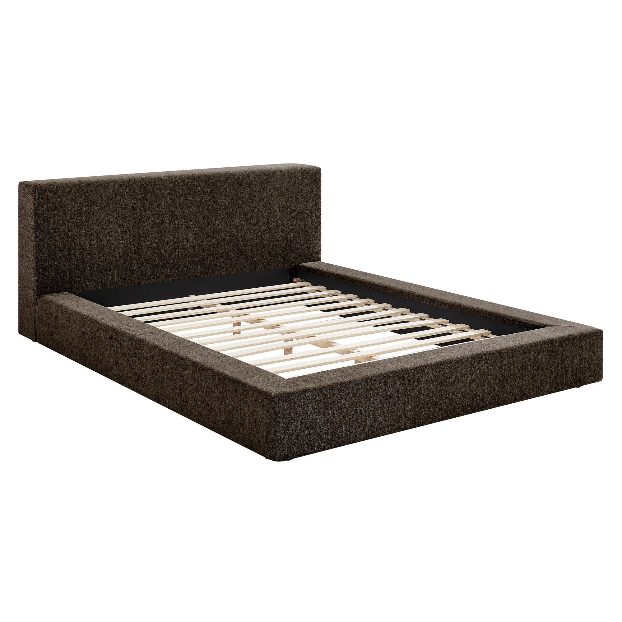 Luma Chenille Upholstered Platform Bed