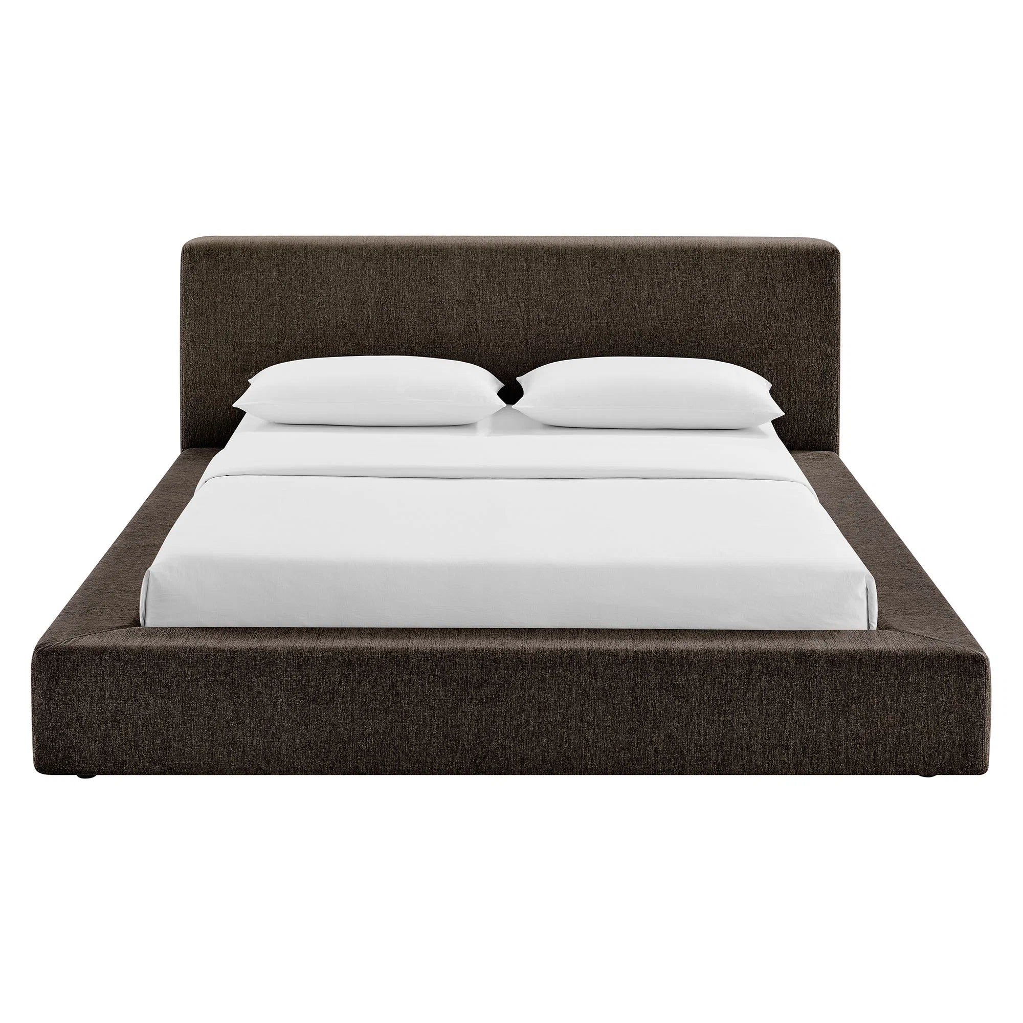Luma Chenille Upholstered Platform Bed