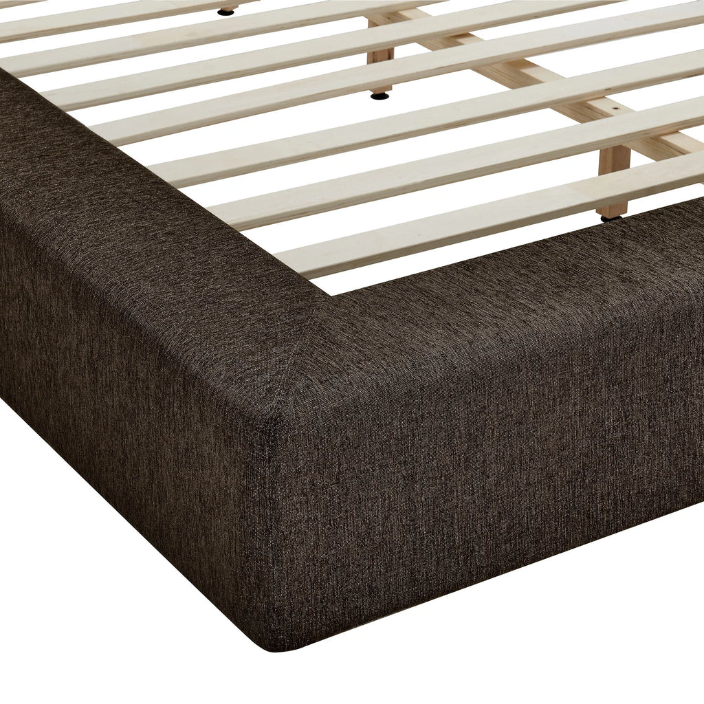 Luma Chenille Upholstered Platform Bed