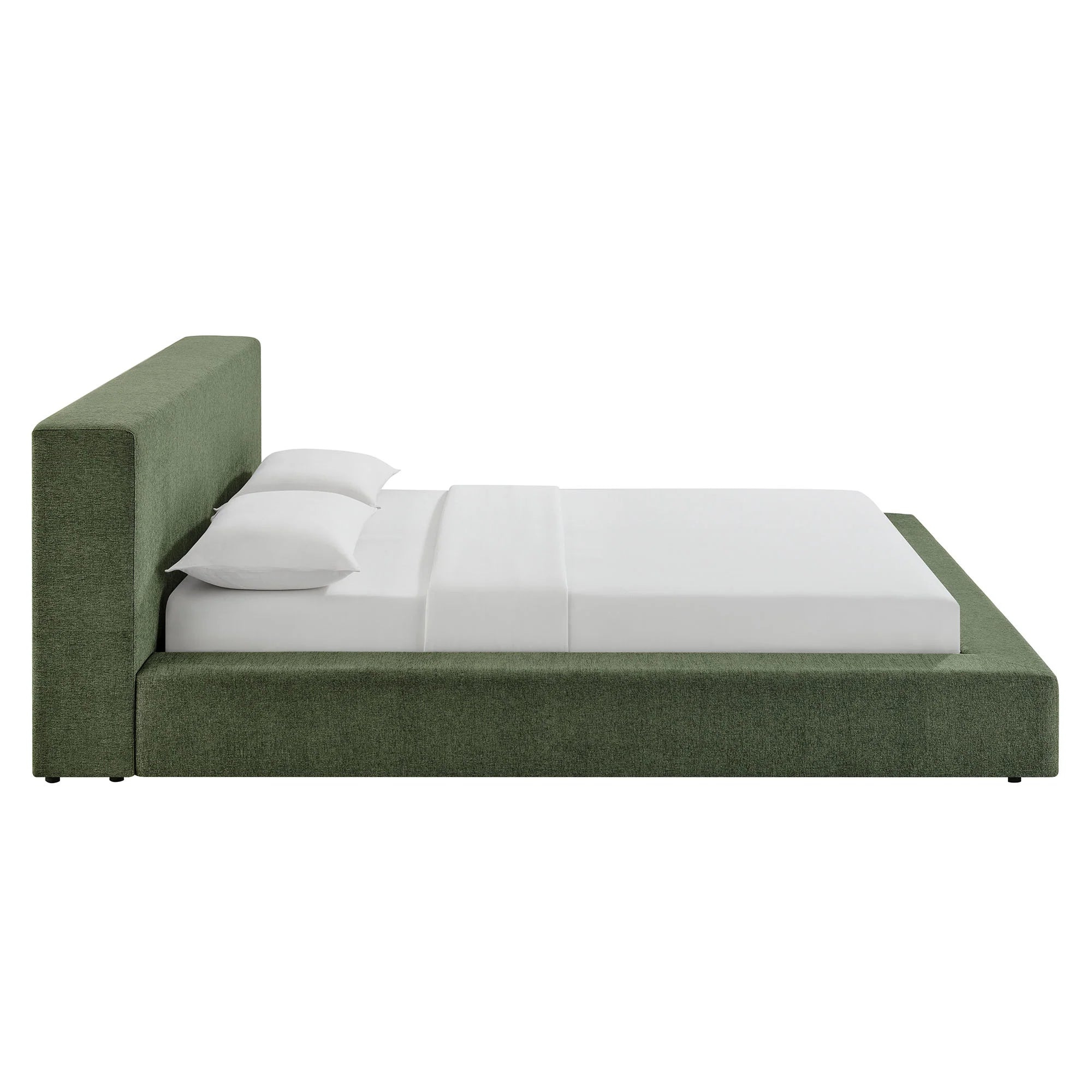 Luma Chenille Upholstered Platform Bed