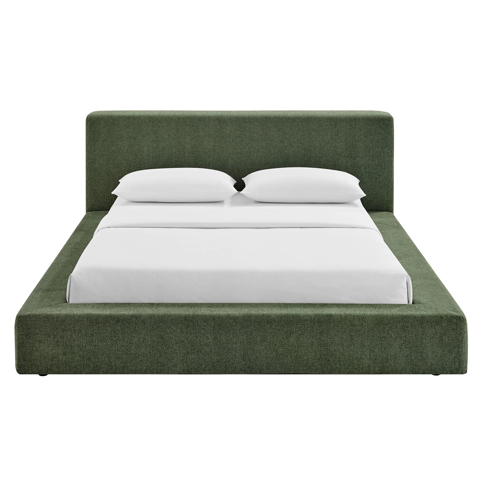 Luma Chenille Upholstered Platform Bed