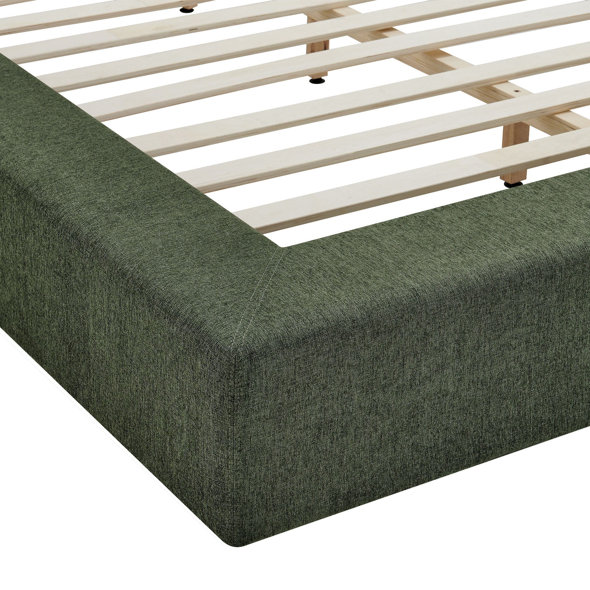 Luma Chenille Upholstered Platform Bed